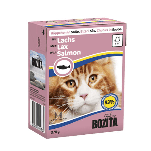 BOZITA FELINE SAUSE SALMON 370GR υγρή τροφή-κονσέρβες γάτας Pet Shop Καλαματα
