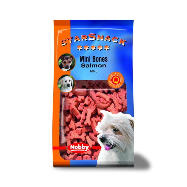 NOBBY-SNACK, mini Bones Salmon λιχουδιες σκυλου Pet Shop Καλαματα