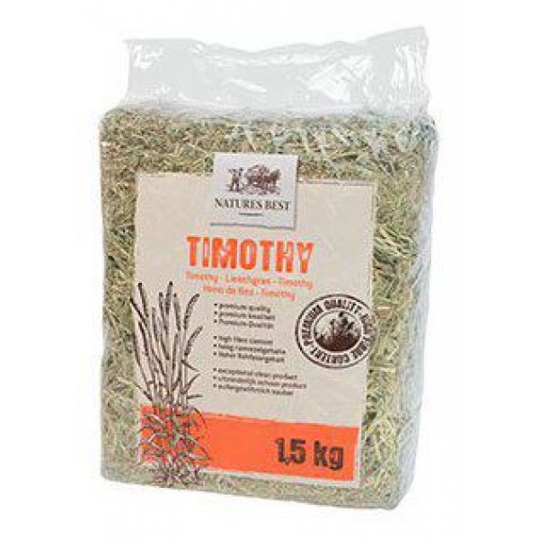 ΧΟΡΤΟ ΚΟΥΝΕΛΙΩΝ NATURE'S BEST TIMOTHY HAY - 1,5KG χόρτα Pet Shop Καλαματα