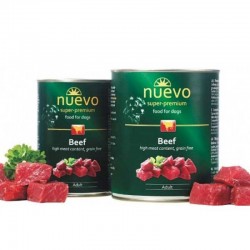 NUEVO  ADULT BEEF 400GR υγρη τροφη - κονσερβεσ Pet Shop Καλαματα