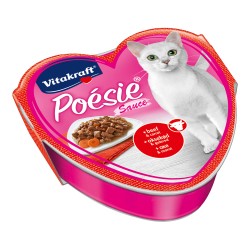 Poesie Βοδινό & Καρότα σε σάλτσα 85gr υγρή τροφή-κονσέρβες γάτας Pet Shop Καλαματα