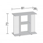 Furniture for Rio 125 with SBX Cabinet Black 81x36x73 ενυδρεία κ βάσεις ενυδρείων Pet Shop Καλαματα