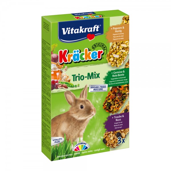 VITAKRAFT KRACKER TRIOMIX  λιχουδιές μικρών ζώων Pet Shop Καλαματα