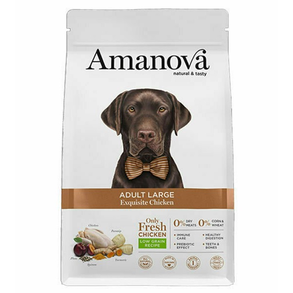 Amanova Adult Large 12kg Ξηρά Τροφή για Ενήλικους Σκύλους Μεγαλόσωμων Φυλών με Λίγα Σιτηρά με Κοτόπουλο ξηρα τροφη σκυλου Pet Shop Καλαματα