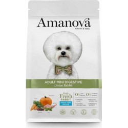 Amanova Adult Mini Digestive 2kg Ξηρά Τροφή για Ενήλικους Σκύλους Μικρόσωμων Φυλών χωρίς Σιτηρά με Κουνέλι
