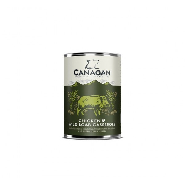 Canagan Can - Chicken & Wild Boar Casserole For Dogs 400gr υγρη τροφη - κονσερβεσ Pet Shop Καλαματα