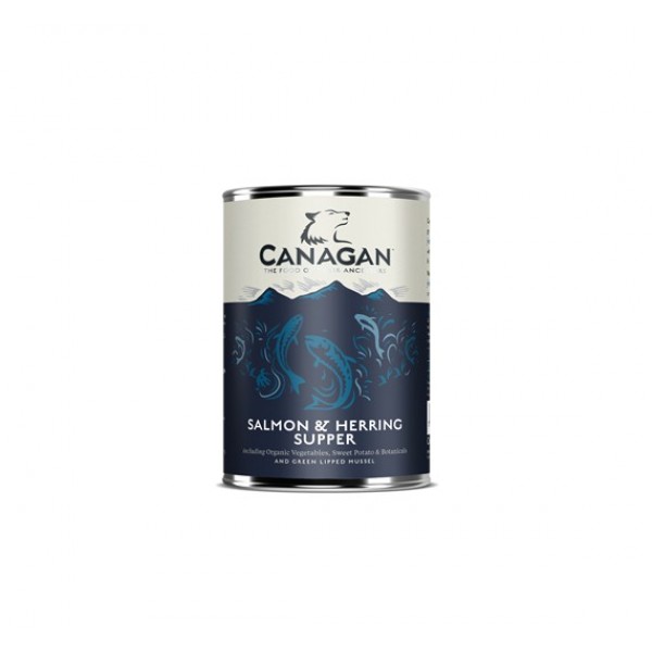 Κονσερβες Σκυλου - Canagan Can - Salmon & Herring Supper For Dogs 400gr υγρη τροφη - Pet Shop Καλαματα