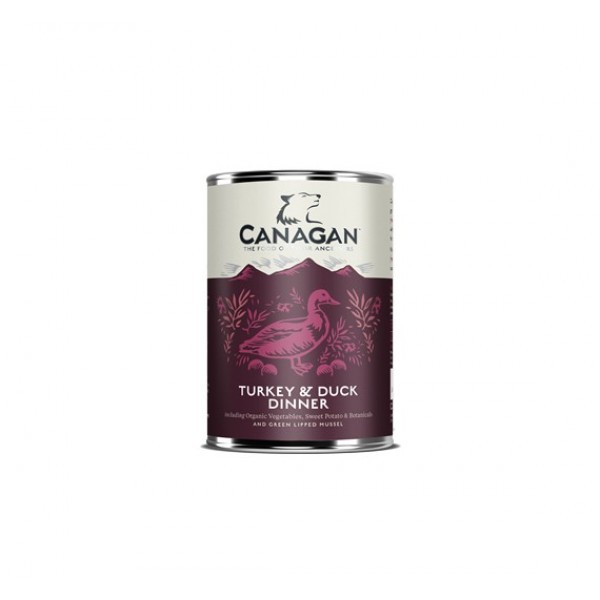 Canagan Can - Turkey & Duck Dinner For Dogs 400gr υγρη τροφη - κονσερβεσ Pet Shop Καλαματα