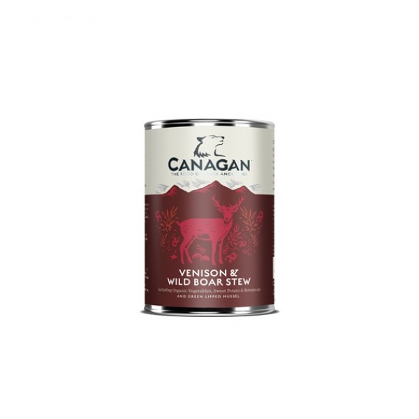 Canagan Can - Venison & Wild Boar Stew For Dogs 400gr υγρη τροφη - κονσερβεσ Pet Shop Καλαματα