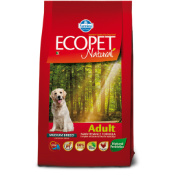 ECOPET ADULT MEDIUM +2kg ΔΏΡΟ ξηρα τροφη σκυλου Pet Shop Καλαματα