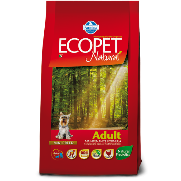 Ξηρα τροφη σκυλου - ECOPET ADULT MINI +2kg ΔΏΡΟ Pet Shop Καλαματα