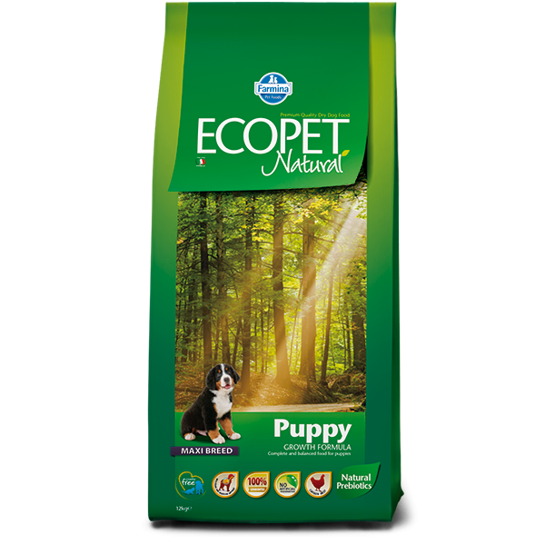 ECOPET PUPPY MAXI 12kg +2kg ΔΏΡΟ ξηρα τροφη σκυλου Pet Shop Καλαματα