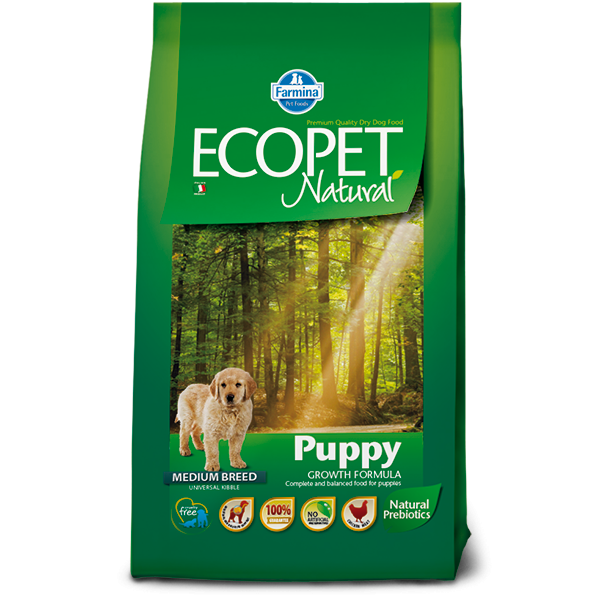 Ξηρα τροφη σκυλου - ecopet PUPPY MEDIUM Pet Shop Καλαματα