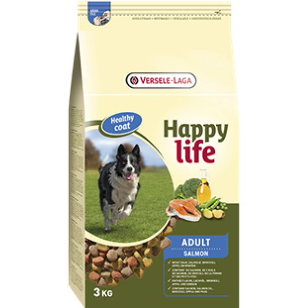 Happy Life Adult Salmon -15kg ξηρα τροφη σκυλου Pet Shop Καλαματα