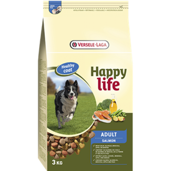 Ξηρα τροφη σκυλου - Happy Life Adult Salmon -15kg Pet Shop Καλαματα