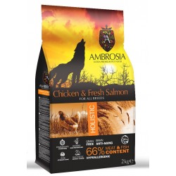 Ξηρα τροφη σκυλου - AMBROSIA GRAIN-FREE DOG ADULT CHICKEN &FRESH SALMON 12Kg Pet Shop Καλαματα