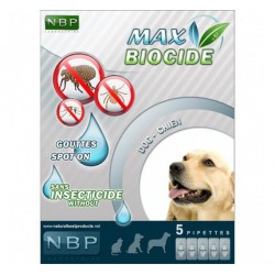 Max Biocide Αμπούλες Σκύλου 5x1ml αντιπαρασιτικά Pet Shop Καλαματα