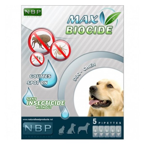 Max Biocide Αμπούλες Σκύλου 5x1ml αντιπαρασιτικά Pet Shop Καλαματα