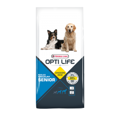Opti Life Senior Medium Maxi 12,5kg ξηρα τροφη σκυλου Pet Shop Καλαματα