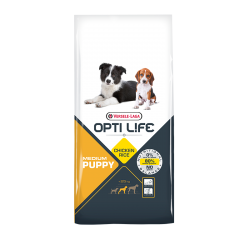 Ξηρα τροφη σκυλου - Opti life Puppy Medium 12,5kg Pet Shop Καλαματα