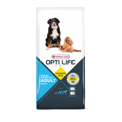 Opti Life Adult Light Medium Maxi 12,5kg ξηρα τροφη σκυλου Pet Shop Καλαματα