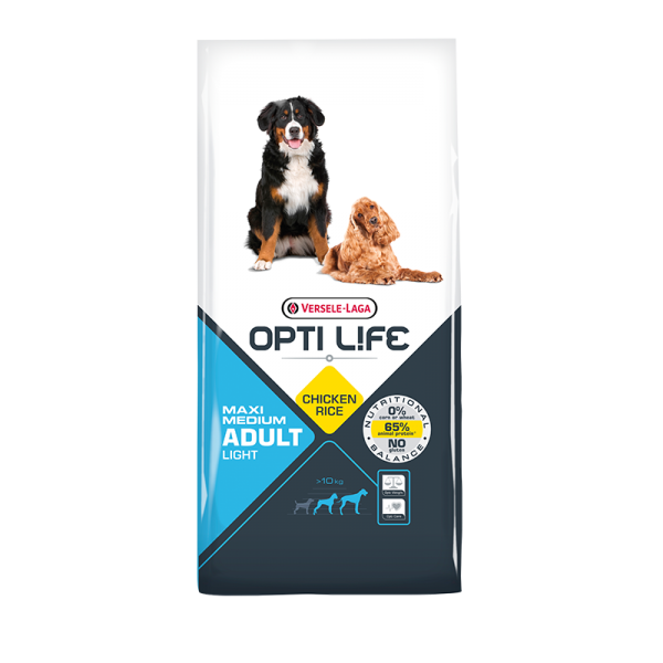 Ξηρα τροφη σκυλου - Opti Life Adult Light Medium Maxi 12,5kg Pet Shop Καλαματα