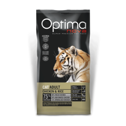 Optima Nova Cat Adult Chicken & Rice -2kg ξηρά τροφή γάτας Pet Shop Καλαματα