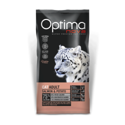 Optima Nova Cat Salmon & Potato -2kg ξηρά τροφή γάτας Pet Shop Καλαματα