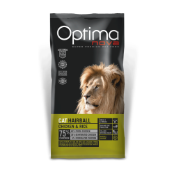 Optima Nova Cat Hairball -2kg ξηρά τροφή γάτας Pet Shop Καλαματα