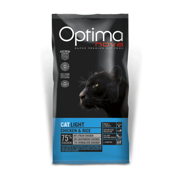 Optima Nova Cat Adult Light -2kg ξηρά τροφή γάτας Pet Shop Καλαματα