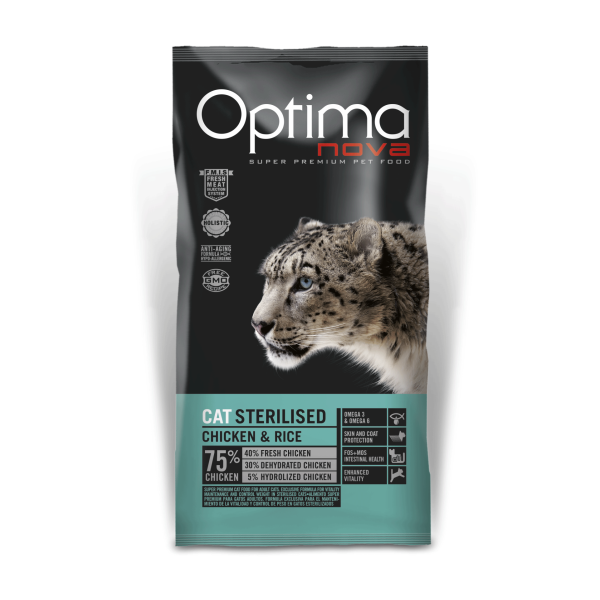 Optima Nova Cat Sterilized 2kg ξηρά τροφή γάτας Pet Shop Καλαματα