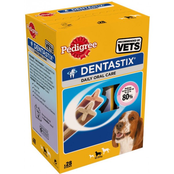 PEDIGREE DENTASTIX PACK MEDIUM 28 ΤΕΜΑΧΙΑ Κοκκαλα  για σκυλους Pet Shop Καλαματα