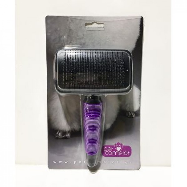 Slicker Brush Self-cleaning Large περιποιηση-υγιεινη Pet Shop Καλαματα