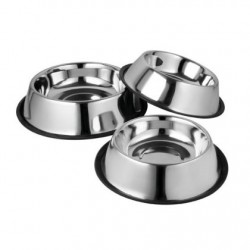  Stainless Steel Bowl with Non-slip Base μπολακια-ταιστρες Pet Shop Καλαματα
